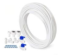 Tubo flessibile for acqua da 1/4 di pollice con raccordo rapido for di filtrazione a osmosi inversa, installazione di filtri for giardino domestico (10 m di lunghezza)(10M high fitting)
