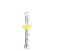 Tubo flessibile for acqua in acciaio inossidabile da 1/2 pollice, tubo corrugato for collegamento riscaldatore bagno con chiave inglese(200cm)