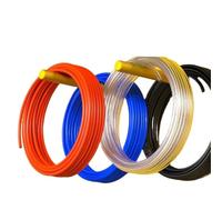 Tubo flessibile for componenti pneumatici in poliuretano da 1 m/2 m, 4 mm, 6 mm, 8 mm, 10 mm, 12 mm, tubo flessibile for condotte, tubo pneumatico(Orange 1m,4X2.5mm)