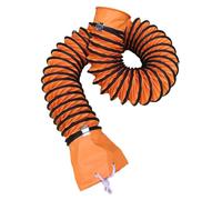 Tubo flessibile for condotti da 32 piedi, tubo flessibile in PVC da 6 pollici con corda regolabile for ventilatore di scarico di servizi pubblici(450mm)