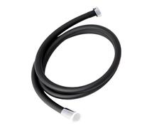 Tubo flessibile for doccia ad alta pressione Accessori for il bagno Tubo flessibile anti-avvolgimento portatile GI/2 universale(2m black)