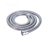 Tubo flessibile for doccia da 1,5/2 m, in acciaio inox, nero/argento, for accessori da bagno, tubo in PVC, parti di ricambio for rubinetto da bagno.(Silver 1pcs,2m)