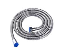 Tubo flessibile for doccia da bagno di prolunga in acciaio inossidabile Forniture for il for con acqua calda 1 pezzo ricambio for rubinetto,5/2 m Adatto per Docce da Bagno(Silver,1.5m)