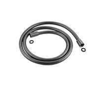Tubo flessibile for doccia da bagno, tubo flessibile for doccia portatile ad alta pressione, tubo flessibile GI/2 interfaccia universale, dispositivo di fissaggio anti-avvolgimento(P 150 Gun grey)