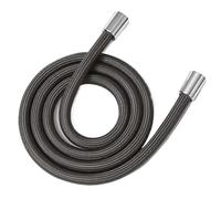 Tubo flessibile for doccia in nylon ad alta pressione flessibile liscio da 1,5/2,0 metri, flessibile portatile anti-avvolgimento GI/2, tubo universale(Dark Grey,2M)