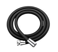 Tubo Flessibile For Doccia In Silicone Da 1,5/2 M, Accessorio For Bagno, Di Prolunga For Soffione(Black,1.5M)