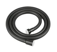 Tubo flessibile for doccia portatile in PVC da 1,5/2/3 m, anti-avvolgimento, antideflagrante, tubo di prolunga for rubinetto del bagno(Type A Black,300cm)