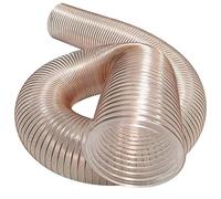 Tubo flessibile for la raccolta della polvere in PU, lunghezza 32,8 piedi, tubo in poliuretano PU, tubo in filo di acciaio rivestito in rame for la lavorazione del legno e l'industria(1000cm/30cm)