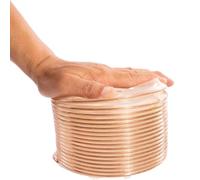 Tubo flessibile for raccolta polveri in PU trasparente, lungo 1 metro | Trasparente, for impianti di aspirazione polveri, aspirazione, ventilazione.(20mmx1.5mm)