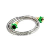 Tubo flessibile for rubinetto da giardino in acciaio inossidabile 304, tubo flessibile for acqua da 3 piedi a 5 piedi con connettore femmina-femmina(1PCS 3FT)