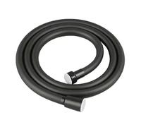 Tubo flessibile for soffione doccia portatile di ricambio Tubo dell'acqua spray anti avvolgimento antideflagrante Tubo flessibile di prolunga for doccia in PVC for bagno(Black-1.5m)