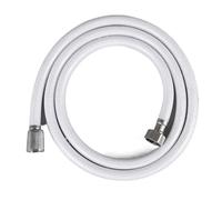 Tubo flessibile for soffione doccia portatile di ricambio Tubo dell'acqua spray anti avvolgimento antideflagrante Tubo flessibile di prolunga for doccia in PVC for bagno(White-1m)