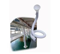 Tubo flessibile for vuoto a forma di giunto universale, tipo di aspirazione autoportante, utilizzato for tubi di aspirazione dei fumi di saldatura, officina(7.5x140cm/3x55.1in)