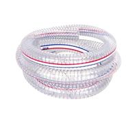 Tubo Flessibile For Vuoto Antigelo Antigelo Resistente All'olio Trasparente Da 1 M In Filo Di Acciaio PVC Addensato For Pompa Dell'acqua For Uso Industriale(ID 38mm)