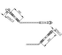 Tubo flessibile freno 1 987 476 054 BOSCH per BMW X5