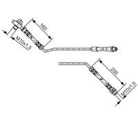 Tubo flessibile freno 1 987 476 055 BOSCH per BMW X5