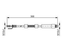 Bosch Tubo freno 1 987 476 059 – Anteriore per Ford Transit Connect/Tourneo Connect