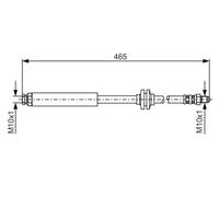 Tubo flessibile freno 1 987 476 079 BOSCH per FIAT PANDA PANDA Furgone/hatchback
