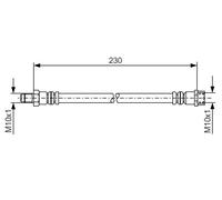 Tubo flessibile freno 1 987 476 083 BOSCH per MERCEDES-BENZ VANEO CLASSE A