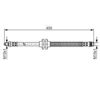 Tubo flessibile freno 1 987 476 126 BOSCH per RENAULT MEGANE II SCÉNIC II