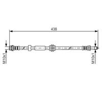 Tubo flessibile freno 1 987 476 181 BOSCH per FORD FOCUS II Turnier FOCUS C-MAX