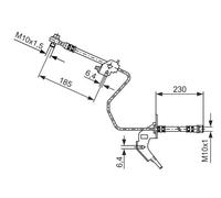 Tubo flessibile freno 1 987 476 200 BOSCH per OPEL ASTRA H Familiare ASTRA H