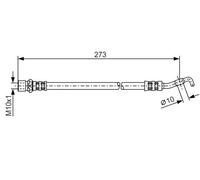 Tubo flessibile freno 1 987 476 212 BOSCH per TOYOTA AVENSIS Familiare AVENSIS