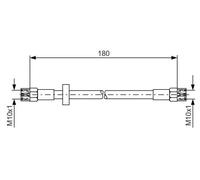 Tubo flessibile freno 1 987 476 216 BOSCH per AUDI VW