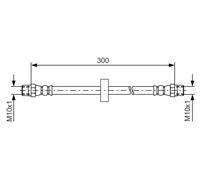 Tubo flessibile freno 1 987 476 226 BOSCH per AUDI 100 C3 Tre volumi