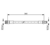 Tubo flessibile freno 1 987 476 235 BOSCH per MERCEDES-BENZ VW AUDI PUCH