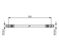 Tubo flessibile freno 1 987 476 309 BOSCH per VW TRANSPORTER T5 Autobus