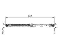 Tubo flessibile freno 1 987 476 325 BOSCH per VW AUDI PORSCHE