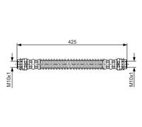 Tubo flessibile freno 1 987 476 330 BOSCH per PORSCHE VW AUDI