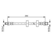 Tubo flessibile freno 1 987 476 334 BOSCH per AUDI VW