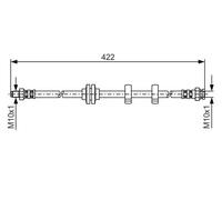 Tubo flessibile freno 1 987 476 346 BOSCH per ALFA ROMEO 147 GT 156