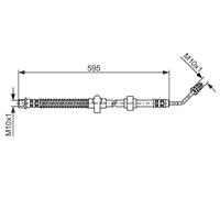 Tubo flessibile freno 1 987 476 374 BOSCH per PEUGEOT CITROËN