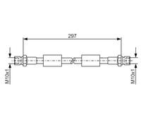 Tubo flessibile freno 1 987 476 380 BOSCH per VW KAEFER LT 28-35 I Autobus