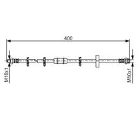 Tubo flessibile freno 1 987 476 413 BOSCH per FIAT AUTOBIANCHI