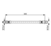 Tubo flessibile freno 1 987 476 439 BOSCH per MERCEDES-BENZ CLASSE C CLASSE E