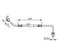 Tubo flessibile freno 1 987 476 510 BOSCH per FORD TRANSIT Autobus