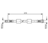 Tubo flessibile freno 1 987 476 650 BOSCH per BMW 5 5 Touring
