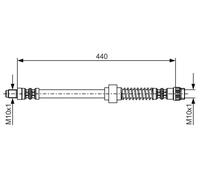 Tubo flessibile freno 1 987 476 651 BOSCH per CITROËN PEUGEOT