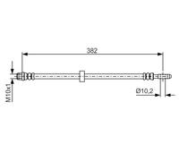 Tubo flessibile freno 1 987 476 696 BOSCH per VW SEAT