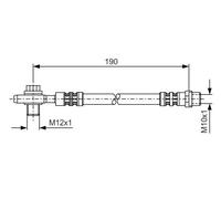 Tubo flessibile freno 1 987 476 719 BOSCH per VW PASSAT B5 PASSAT B5 Variant