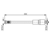 Tubo flessibile freno 1 987 476 751 BOSCH per BMW 7