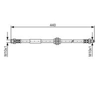 Tubo flessibile freno 1 987 476 808 BOSCH per MINI MINI Cabriolet MINI