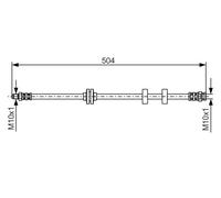 Tubo flessibile freno 1 987 476 879 BOSCH per FIAT STRADA Pick-up