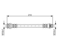 Tubo flessibile freno 1 987 476 913 BOSCH per CITROËN PEUGEOT DS