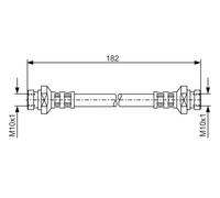 Tubo flessibile freno 1 987 481 010 BOSCH per MITSUBISHI PAJERO II L200