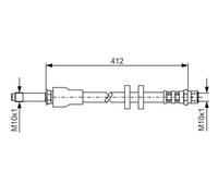 Tubo flessibile freno 1 987 481 021 BOSCH per VOLVO XC90 I VAN XC90 I